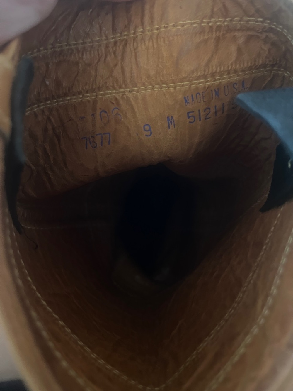 Vintage Leather Longhorn Campus Boots made in USA! - Picture 5 of 5